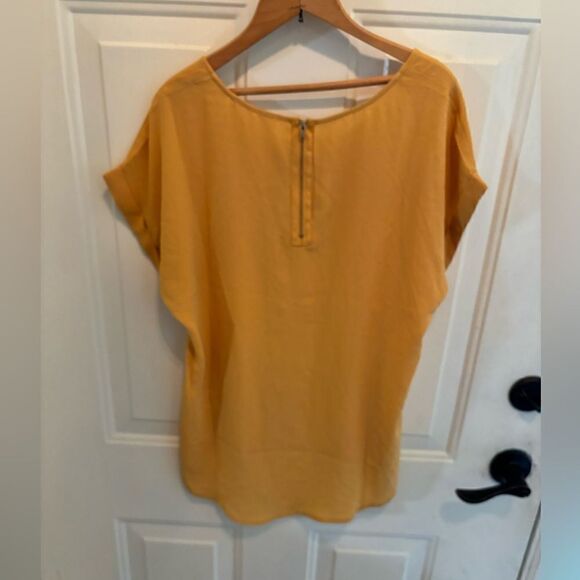 NWT Pink Rose Gold Short Sleeve Blouse size L - Picture 5 of 5